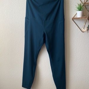 Teal Maternity Leggings | Sz L
